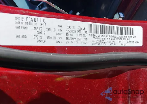 2018 Jeep Grand Cherokee Altitude 4X4 z USA, uszkodzony, nr VIN 1C4RJFAG7JC124124